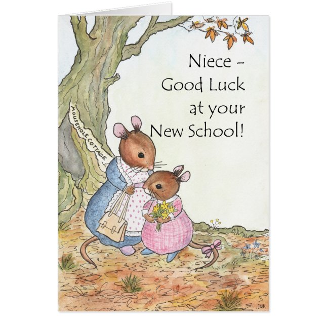 Niedlich Mouse Viel Glück New School for Niece (Vorne)