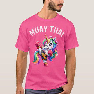 Niedlich Muay Thai Unicorn T-Shirt