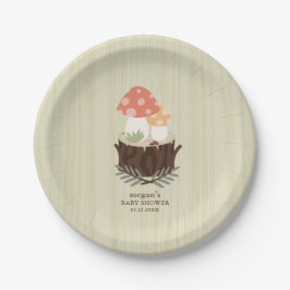 Niedlich Mushroom Baby Dusche Napkin Pappteller