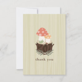 Niedlich Mushroom Baby Dusche Vielen Dank Dankeskarte