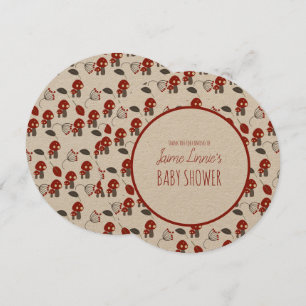 Niedlich Mushroom Baby Duschgarten Wald Danke