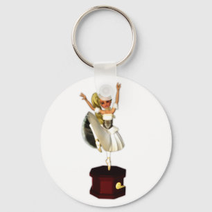 Niedlich Music Box Dancer Schlüsselanhänger