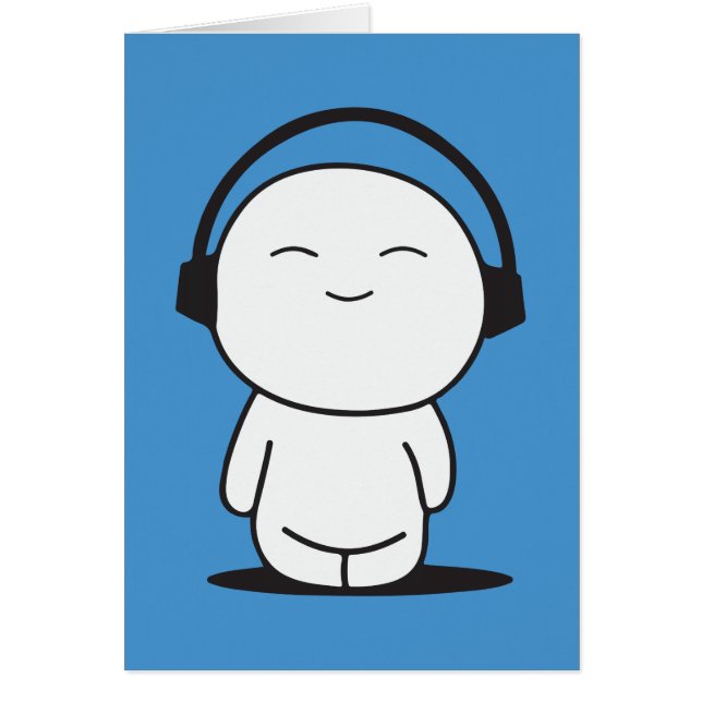 Niedlich Music Cartoon - Kopfhörer (Vorne)