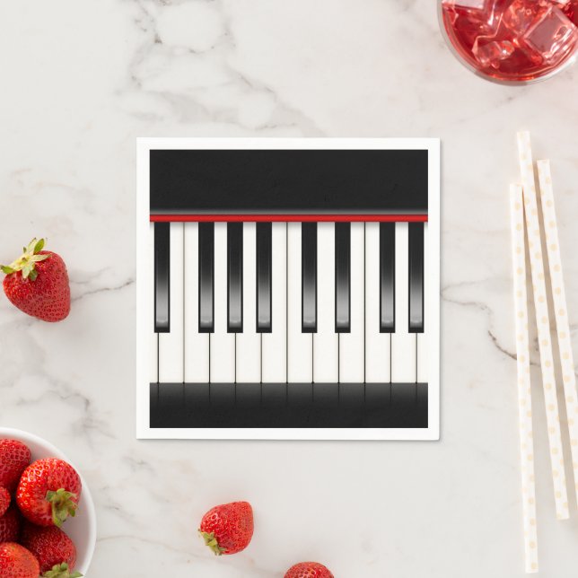 Niedlich Music fun Party Piano Papierservietten (Beispiel)