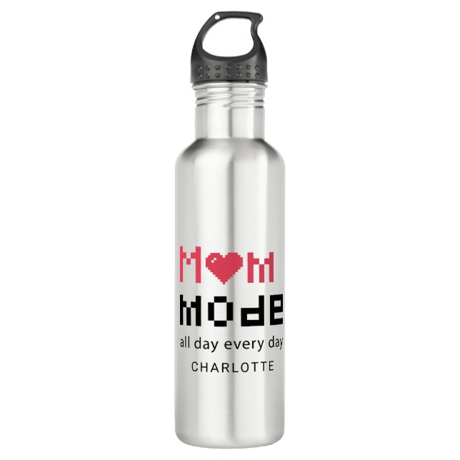 Niedlich Mütter Tag Funny Gag Mamas Personalisiert Edelstahlflasche (Vorderseite)