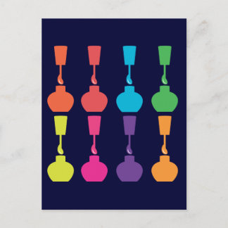 Niedlich Nagel Polnisch! Postkarte