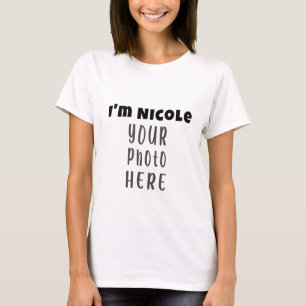 Niedlich Name Shirt, Cool Daughter Papa Foto T-Shirt