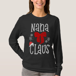 Niedlich Nana Claus Santa Grandma Christmas Pajama T-Shirt