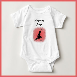 Niedlich Napping Ninja Baby Bodysuit Strampler