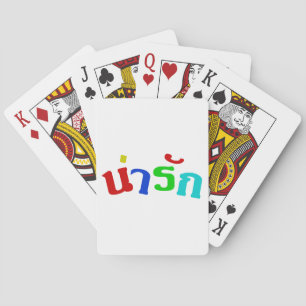 Niedlich ♦ Narak in thailändischer Sprache ♦ Spielkarten