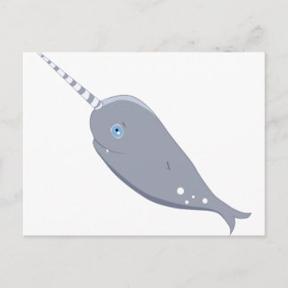 Niedlich Narwhal Postkarte