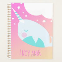 Niedlich Narwhale Ombre Pink Pastel Planner