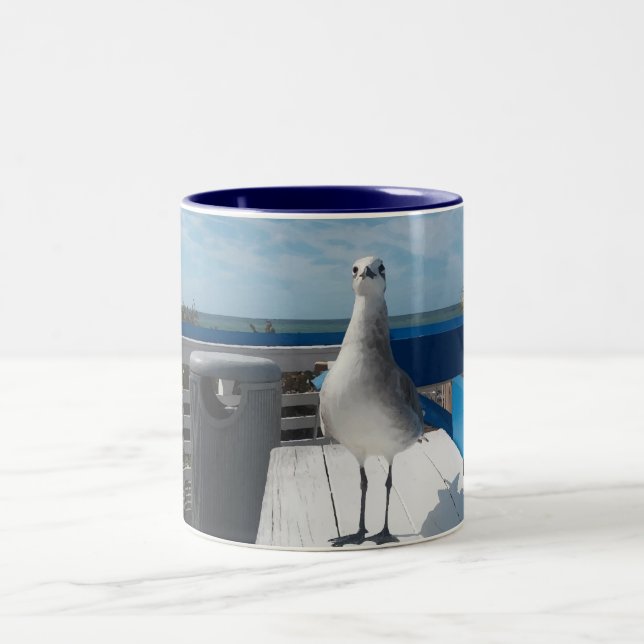 Niedlich Neapel FL Seagull Druckkaffee Tasse (Mittel)