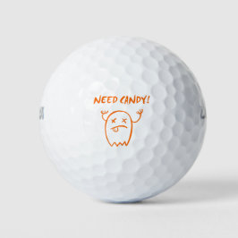 Niedlich Need Candy Halloween Ghost Dark Monoton Golfball