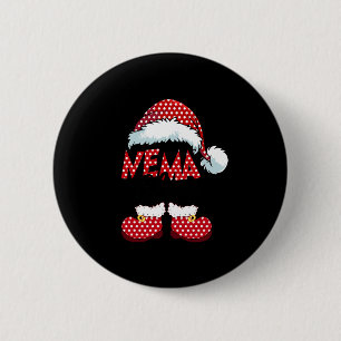 Niedlich Nema Claus New Christmas Weihnachten Button