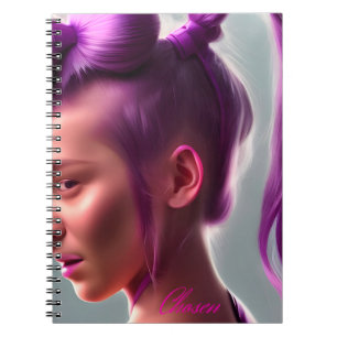 Niedlich Neon Pink Chosen Girl Gratitude Journal Notizblock