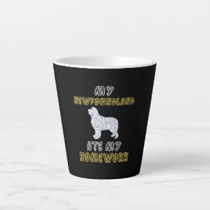 Niedlich Newfie   Mein Neufundland Ate My Hausaufg Milchtasse