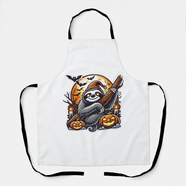 Niedlich Night Sloth Halloween Klassischer T - Shi Schürze (Vorderseite)