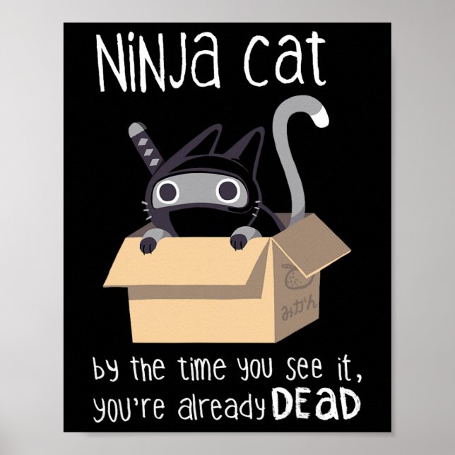 Niedlich Ninja Cat Poster (Vorne)