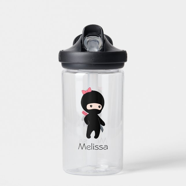 Niedlich Ninja Girl Trinkflasche (Vorne)