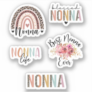 Niedlich Nonna Nana Geschenk, Großmutter, Nonna Pa Aufkleber