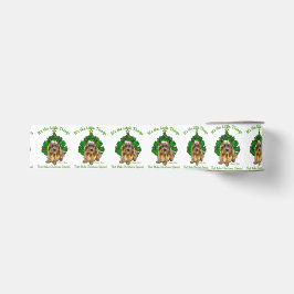 Niedlich Norwich Terrier Christmas Ripsband