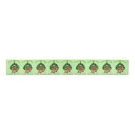 Niedlich Norwich Terrier Christmas Ripsband