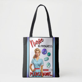 Niedlich Nostalgische Krankenschwester Pinup im Ga Tasche