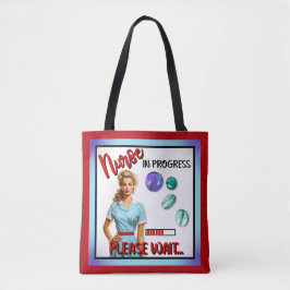 Niedlich Nostalgische Krankenschwester Pinup im Ga Tasche