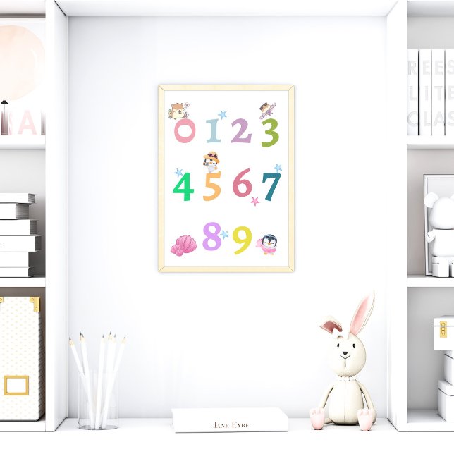 Niedlich Number Baby Kinderzimmer Poster | Bildung (Von Creator hochgeladen)