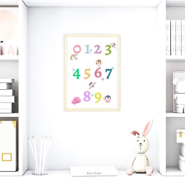 Niedlich Number Baby Kinderzimmer Poster | Bildung (Von Creator hochgeladen)