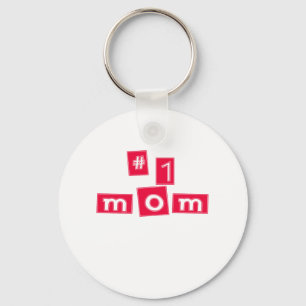 Niedlich, "nummerieren Sie 1 Mama " Schlüsselanhänger