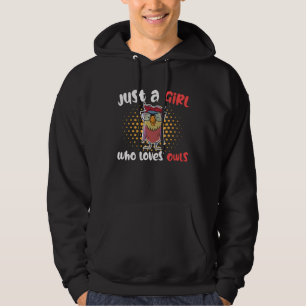 Niedlich nur ein Mädchen das Eulen Nachtvögel lieb Hoodie
