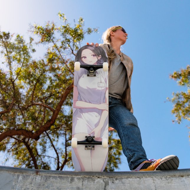 Niedlich Nurse Anime Skateboard (Außenbereich 1)