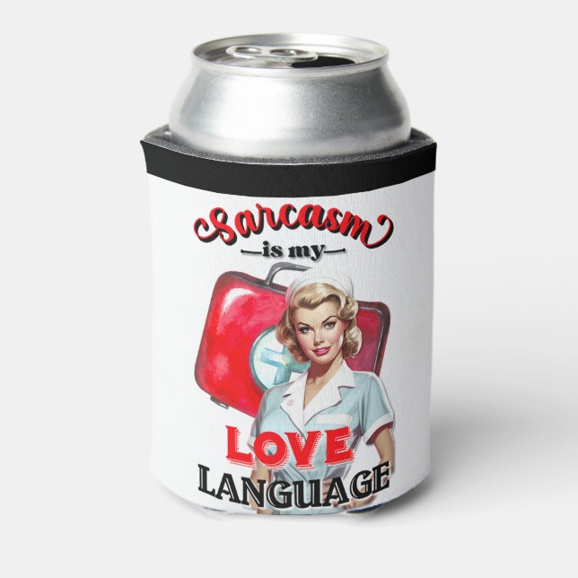 Niedlich Nurse Pinup_ Liebe Dosenkühler (Kanne Rückseite)