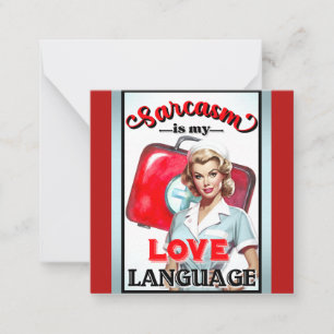 Niedlich Nurse Pinup_ Liebe Mitteilungskarte