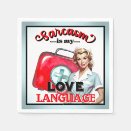 Niedlich Nurse Pinup_ Liebe Serviette