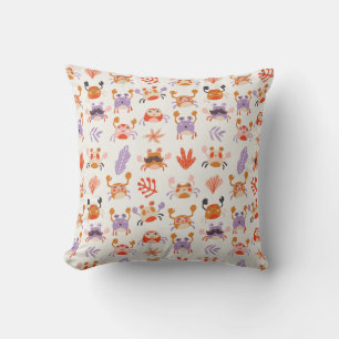 Niedlich Ocean Friends Cornflakes Wasserfarbe Kissen