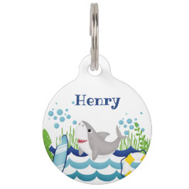 Niedlich Ocean Tropical Theme Pet ID Tag Haustiermarke