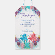Niedlich Ocean Twin Baby Octopus farbenfrohe Gesch