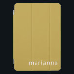 Niedlich Ochre Solid Color Personalisierter Name iPad Pro Cover<br><div class="desc">Niedlich Ochre Solid Color Personalisierter Name iPad Pro Cover</div>