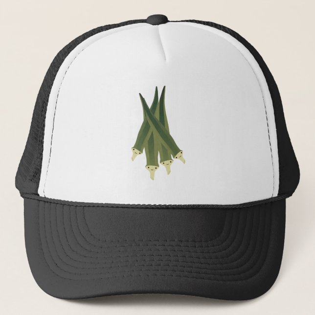 Niedlich Okra Truckerkappe (Vorderseite)