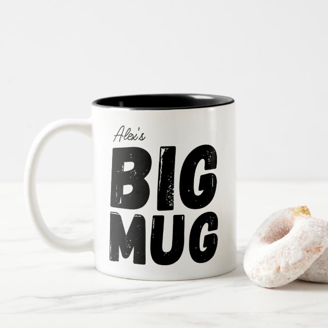 Niedlich One Rige Tasse Individuelle Name Novelty  (Mit Donut)