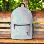 Niedlich Opal Iridescent Monogram Kid's Bedruckter Rucksack<br><div class="desc">Richten Sie den Tag Ihres Kindes mit dem Rucksack des Niedlichen Opal Iridescent Monogram Kid auf. Mit einem magischen opal-irisierenden Design ist dieser bezaubernde Rucksack mit den Initialen Ihres Kindes für eine persönliche Touch anpassbar. Aus hochwertigen, langlebigen Materialien gefertigt, bietet es geräumige Fächer, robuste Reißverschlüsse und bequeme Seitentaschen für extra...</div>