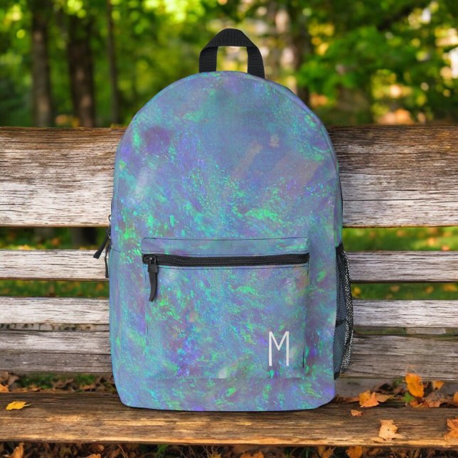Niedlich Opal Iridescent Monogram Kid's Bedruckter Rucksack (Von Creator hochgeladen)