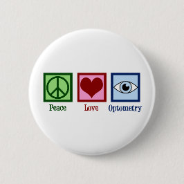 Niedlich Optometriker Friedens-Liebe Optometrie Button