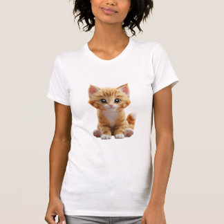 ''Niedlich Orange Cartoon Kitten'' T-Shirt