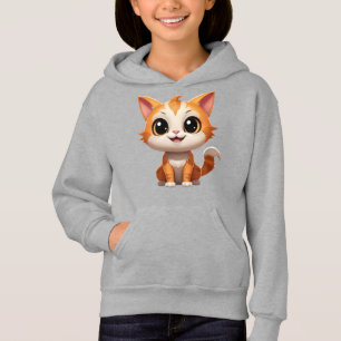 Niedlich Orange Cat Cartoon Style Character-89738 Hoodie