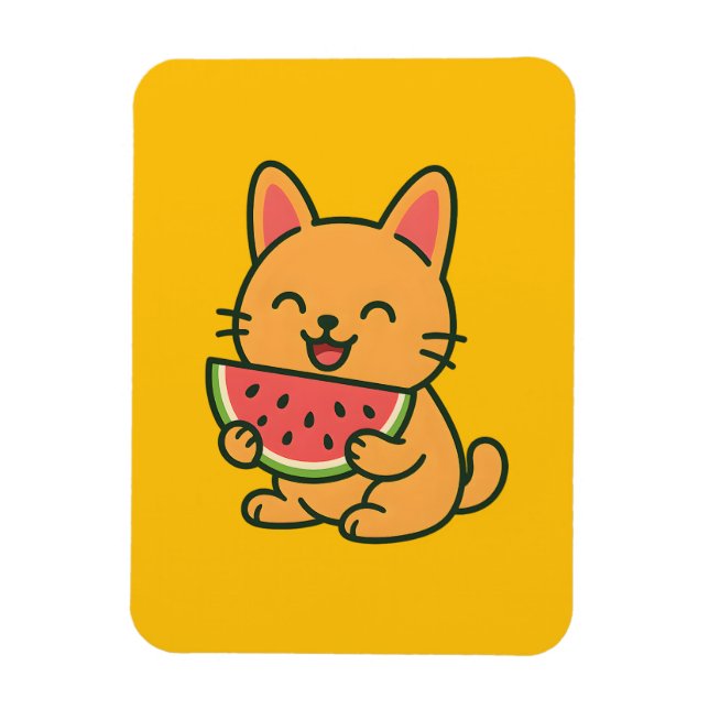 Niedlich Orange Cat Eros Bendato | Funny F Magnet (Vertikal)