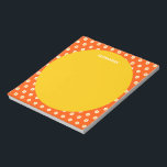 Niedlich Orange Daisy Brautparty Personalisiert Na Notizblock<br><div class="desc">Niedliches Vintages Orange Daisies Brautparty Personalisiert Name Notepad</div>